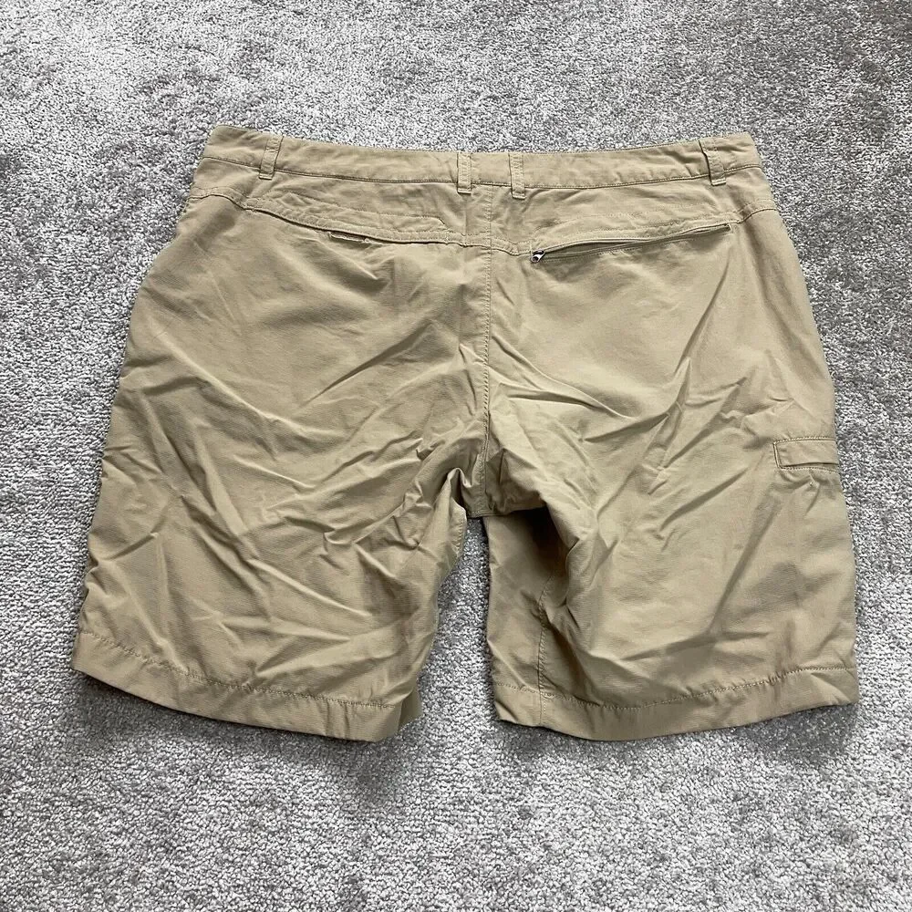 The North Face Chino Shorts Mens 40 Brown Flat Front Nylon Active Outdoor Golf